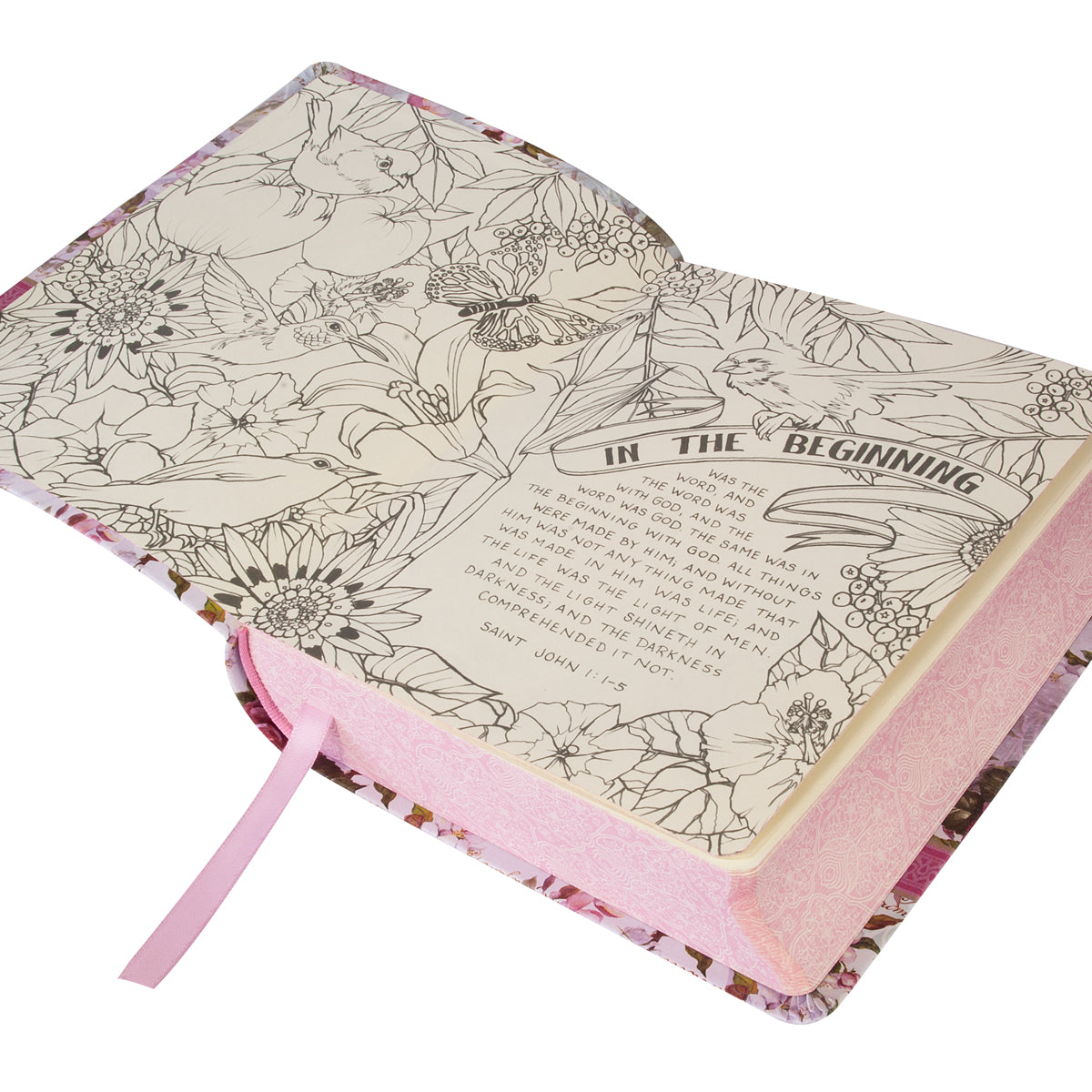 Silky Floral Printed KJV My Creative Bible - The Christian Gift Company