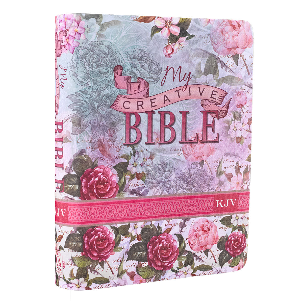 Silky Floral Printed KJV My Creative Bible - The Christian Gift Company