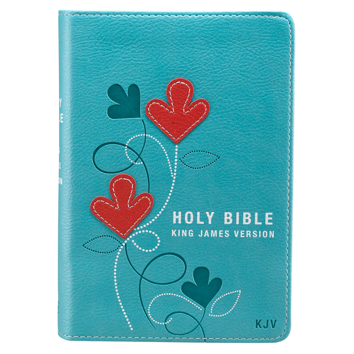 Turquoise Faux Leather Compact King James Version Bible - The Christian Gift Company