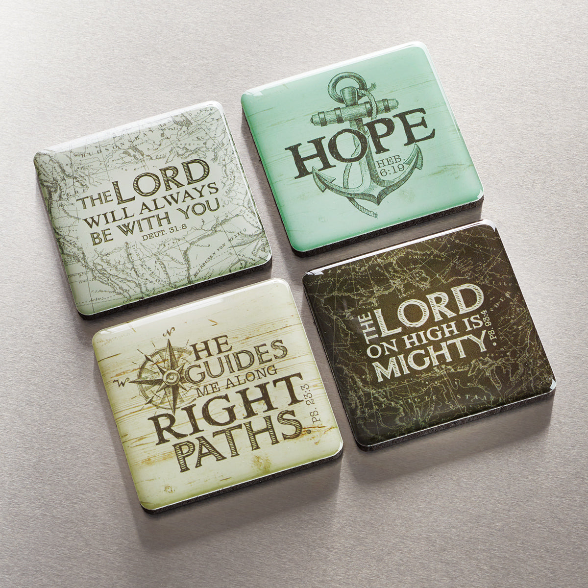 The Lord Will Be with You Magnet Set - Deuteronomy 31:8 - The Christian Gift Company