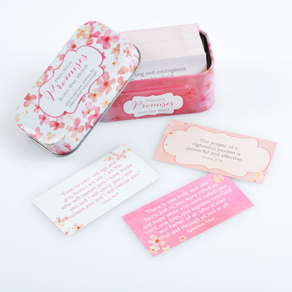 Precious Promises from the Word Scripture Promise Cards in a Gift Tin - The Christian Gift Company