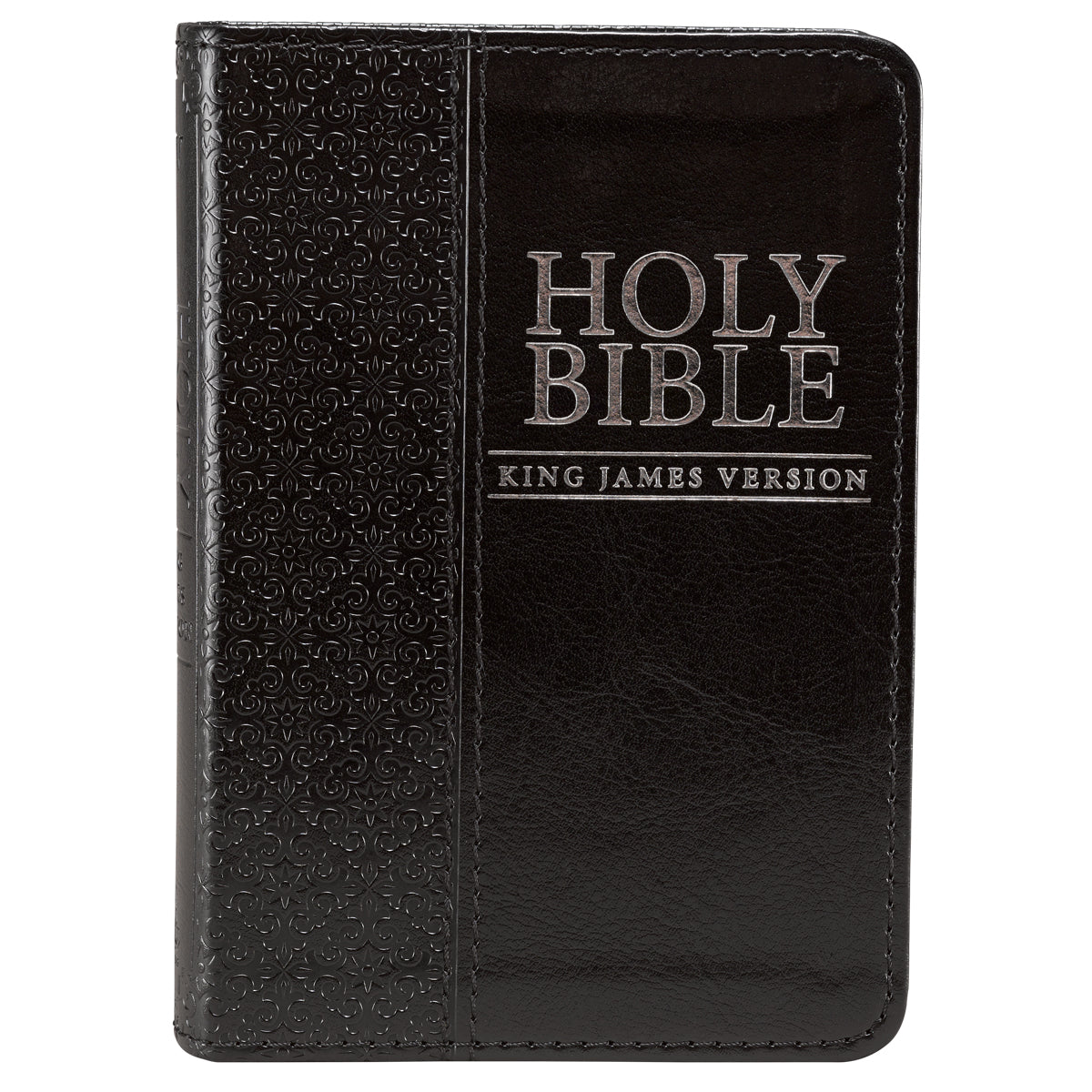 Black Faux Leather King James Version Pocket Bible - The Christian Gift Company