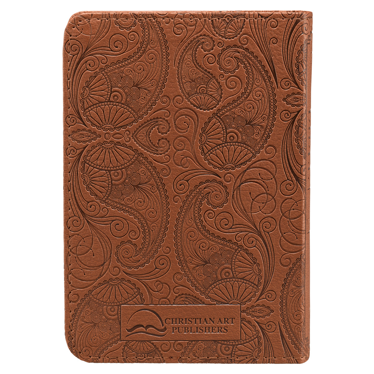 Toffee Brown Faux Leather King James Version Mini Pocket Bible - The Christian Gift Company