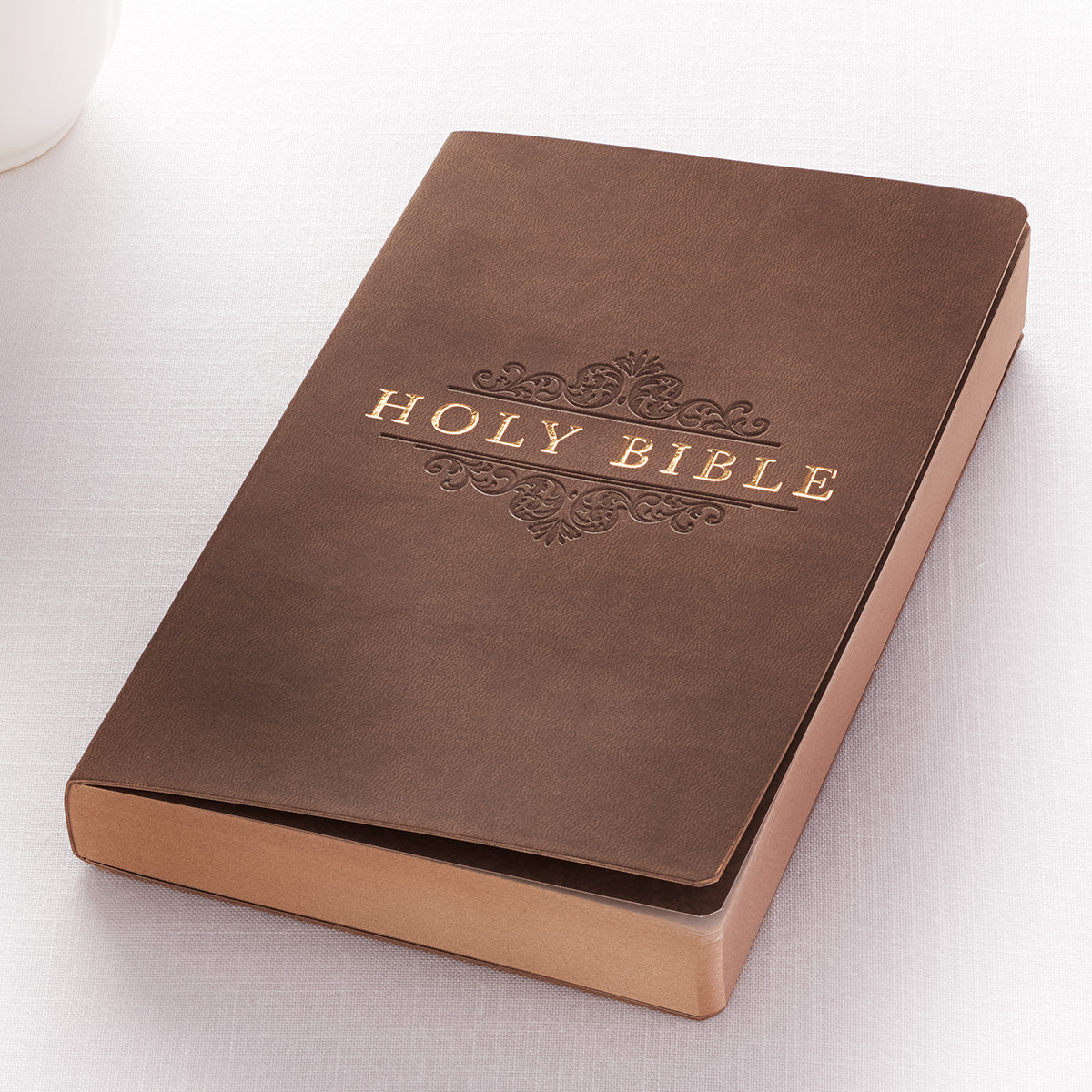 Tan Faux Leather Softcover King James Version Gift and Award Bible - The Christian Gift Company