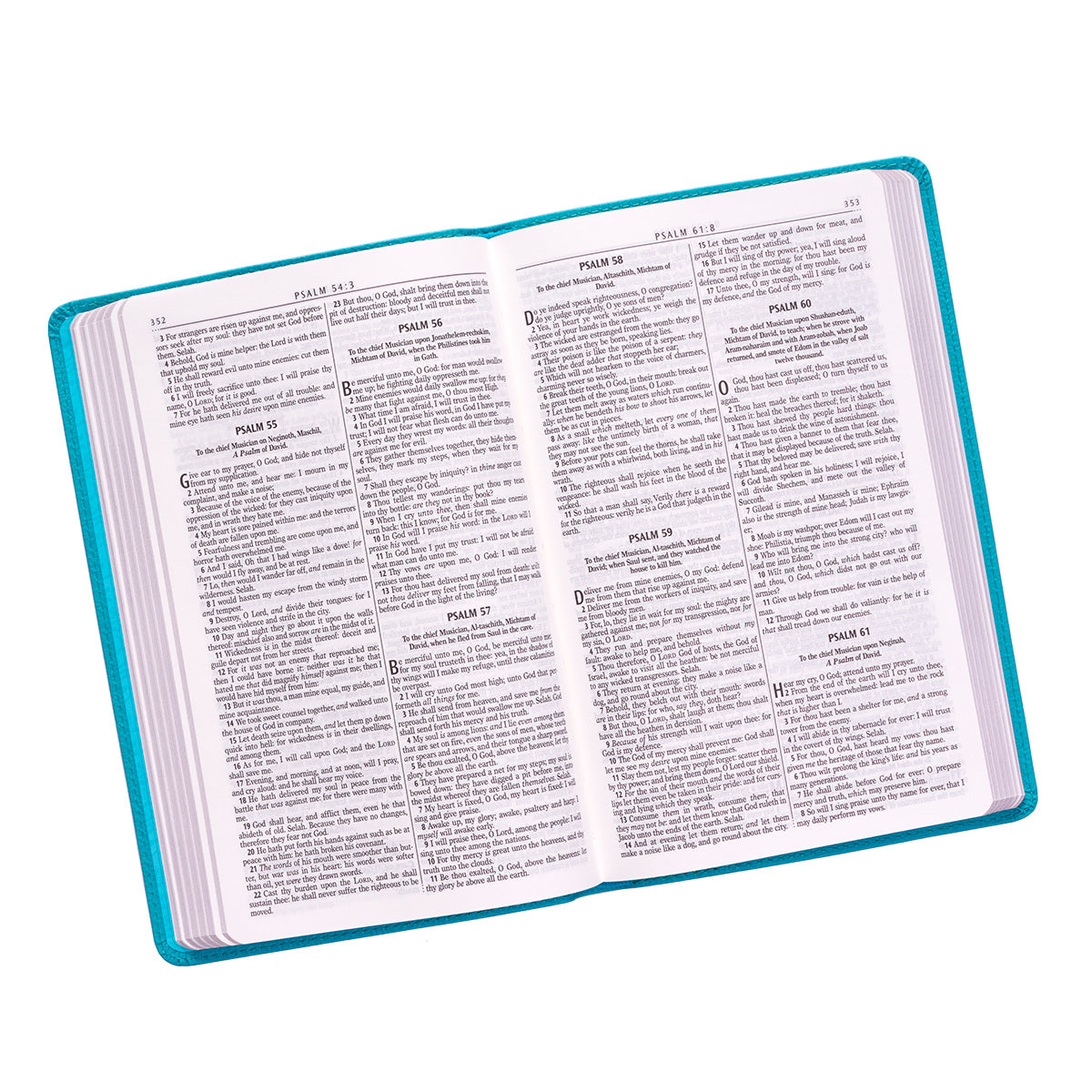 Teal Faux Leather King James Version Gift Edition Bible - The Christian Gift Company