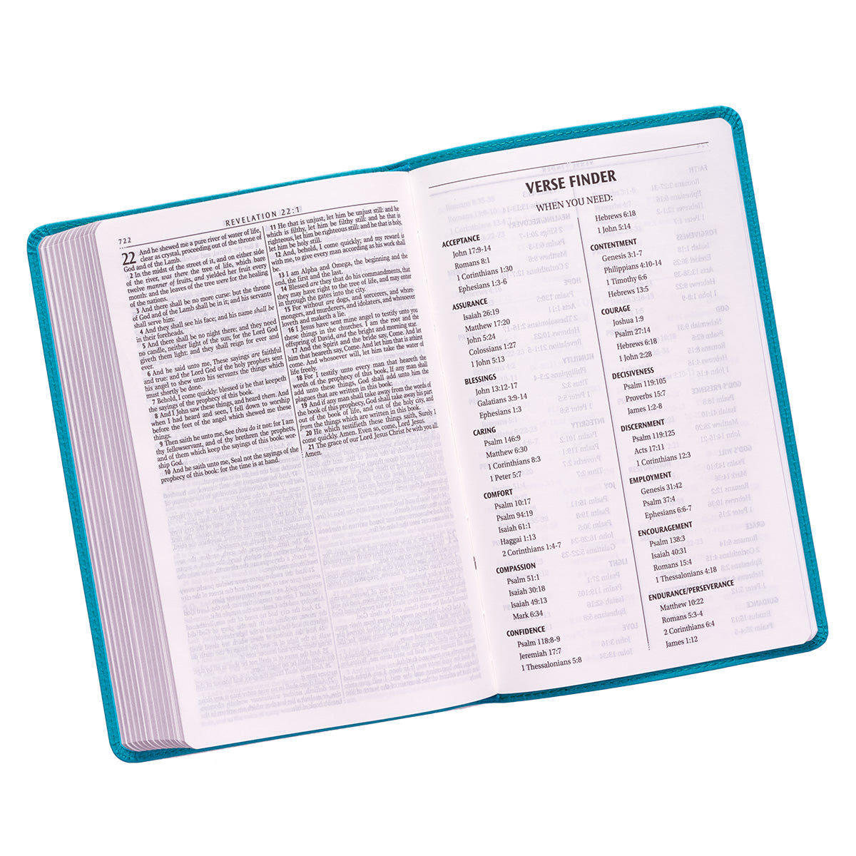 Teal Faux Leather King James Version Gift Edition Bible - The Christian Gift Company