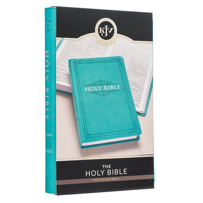 Teal Faux Leather King James Version Gift Edition Bible - The Christian Gift Company