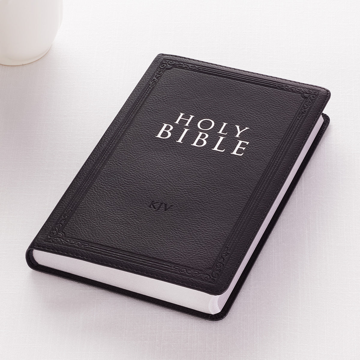 Black Faux Leather King James Version Gift Edition Bible - The Christian Gift Company