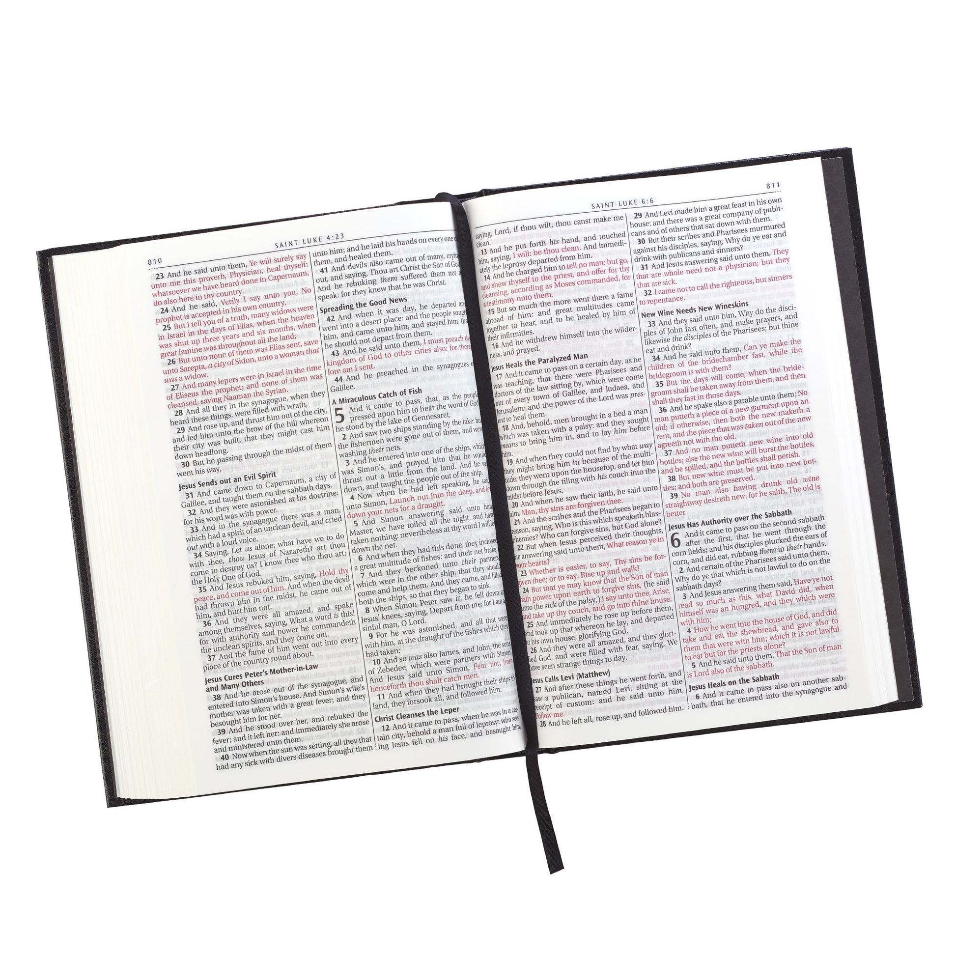 Black Hardcover Large Print King James Version Pew Bible - The Christian Gift Company