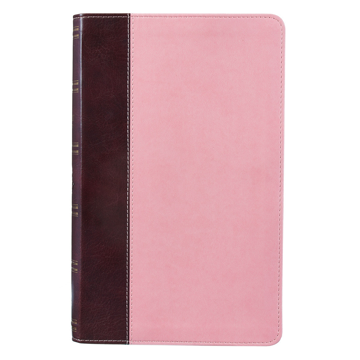 Burgundy and Pink Faux Leather Giant Print Standard-size King James Version Bible - The Christian Gift Company