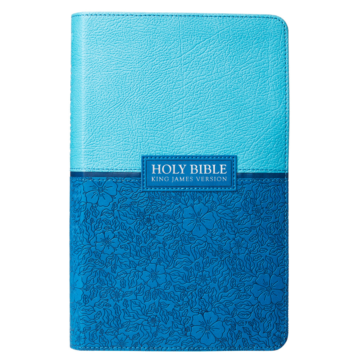 Blue Two-tone Faux Leather Giant Print Standard-size King James Version Bible - The Christian Gift Company