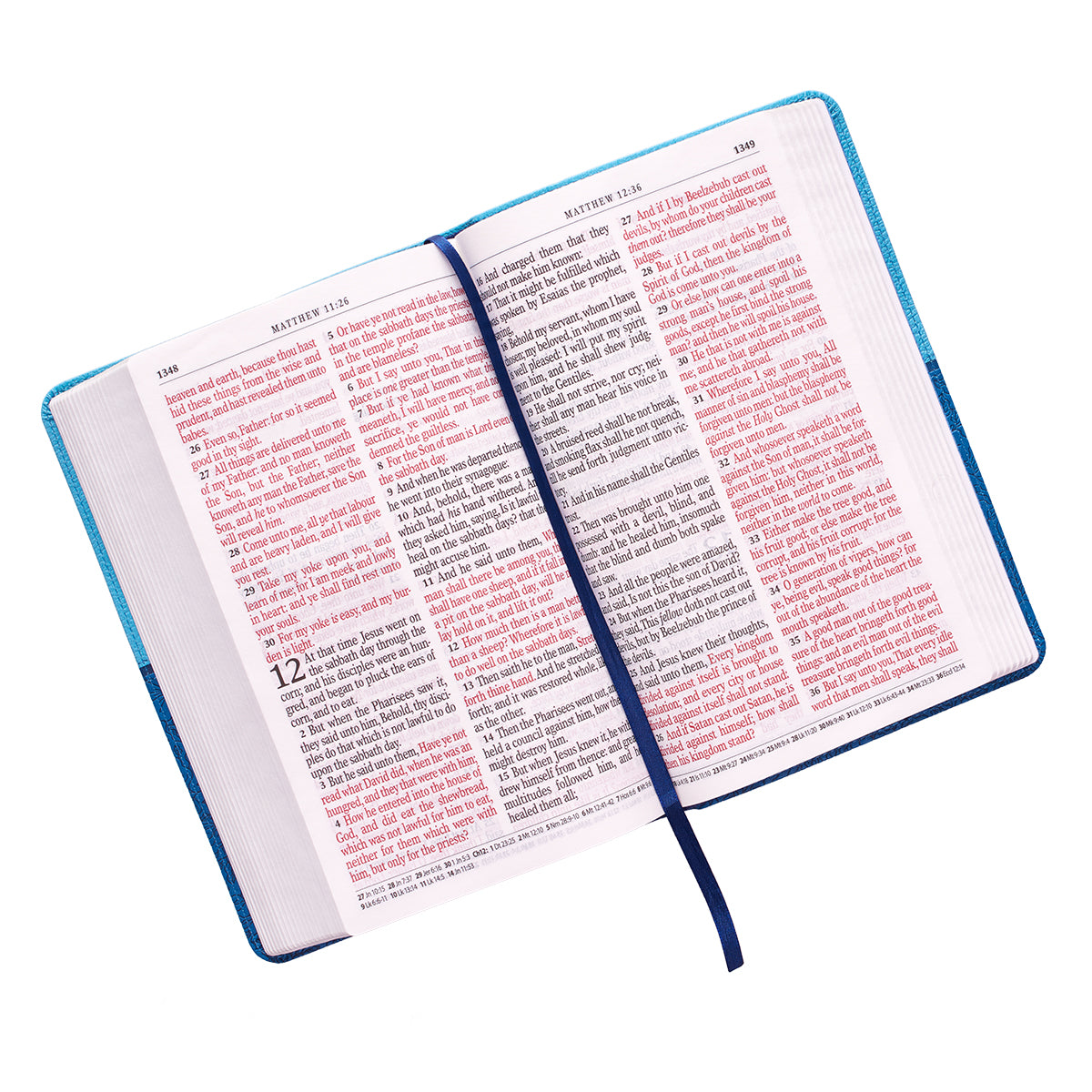 Blue Two-tone Faux Leather Giant Print Standard-size King James Version Bible - The Christian Gift Company