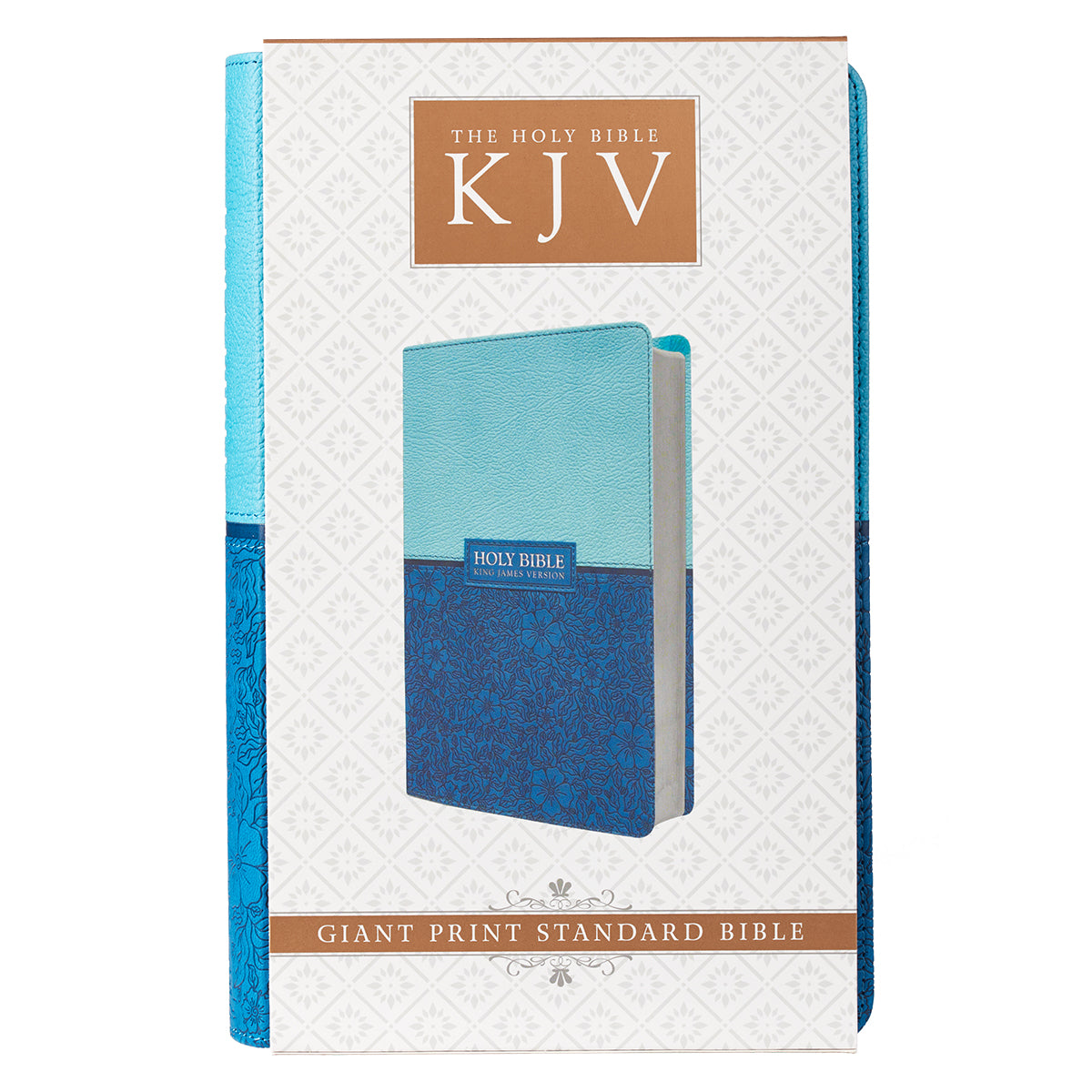 Blue Two-tone Faux Leather Giant Print Standard-size King James Version Bible - The Christian Gift Company