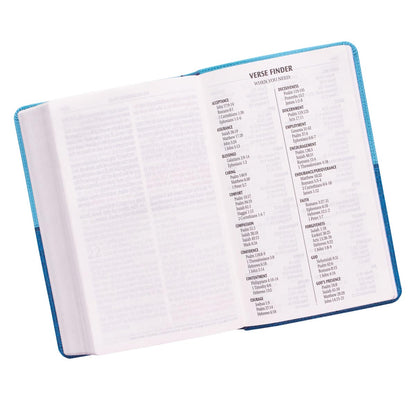 Blue Two-tone Faux Leather Giant Print Standard-size King James Version Bible - The Christian Gift Company