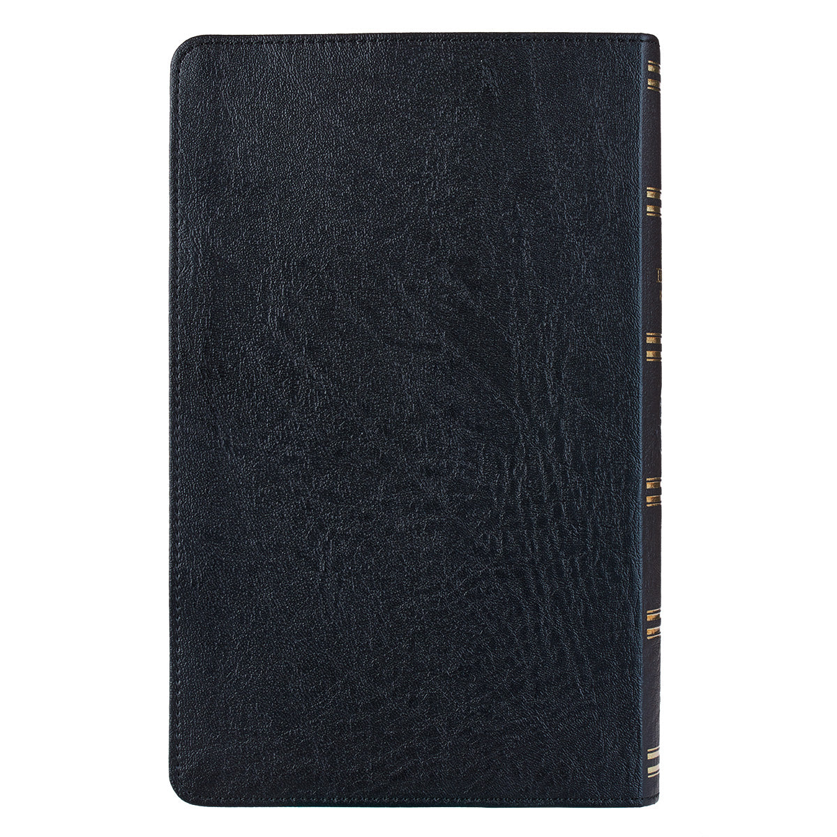 Two-tone Black Faux Leather Giant Print Standard-size King James Version Bible with Thumb Index - The Christian Gift Company