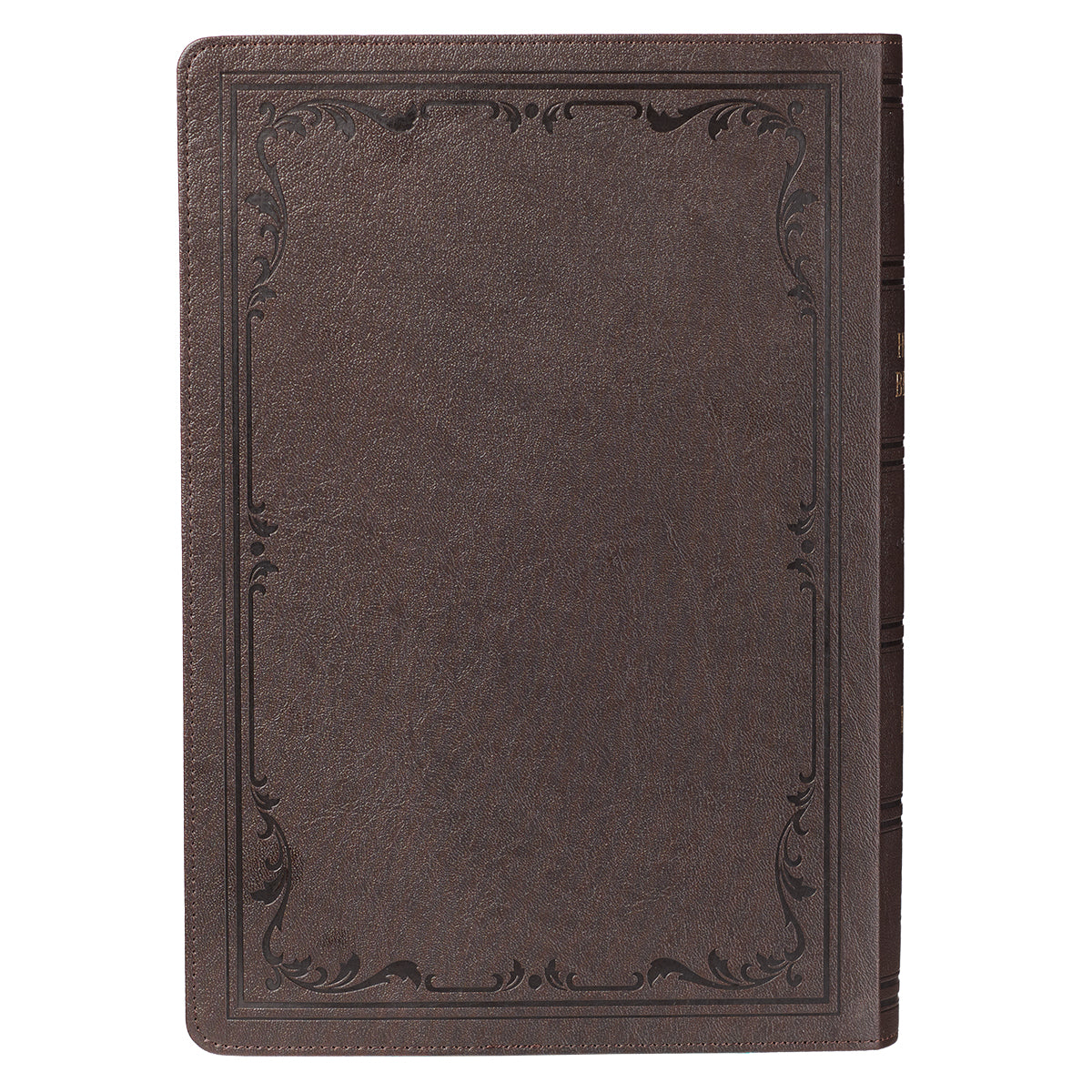 Dark Brown Faux Leather Super Giant Print King James Version Bible - The Christian Gift Company