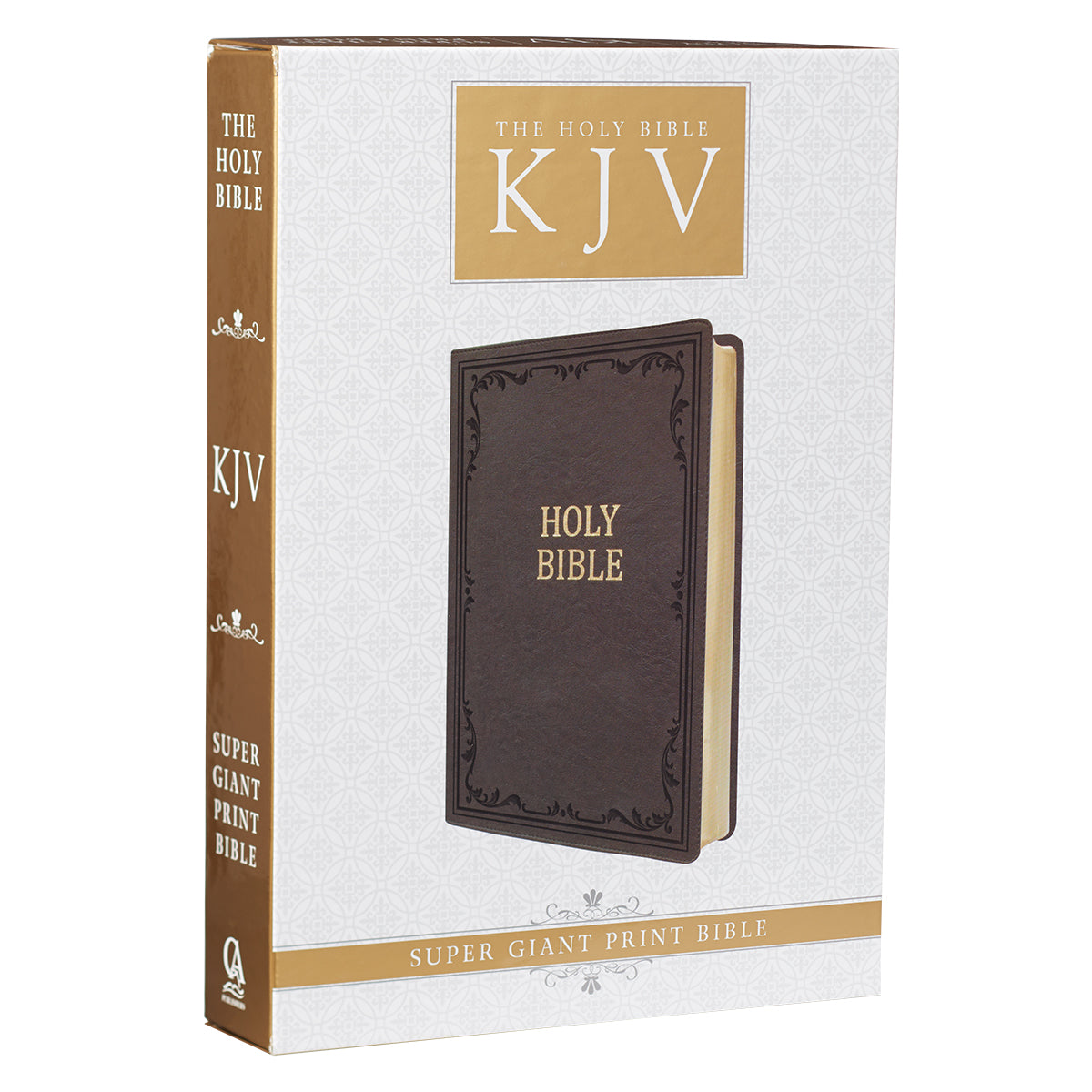 Dark Brown Faux Leather Super Giant Print King James Version Bible - The Christian Gift Company