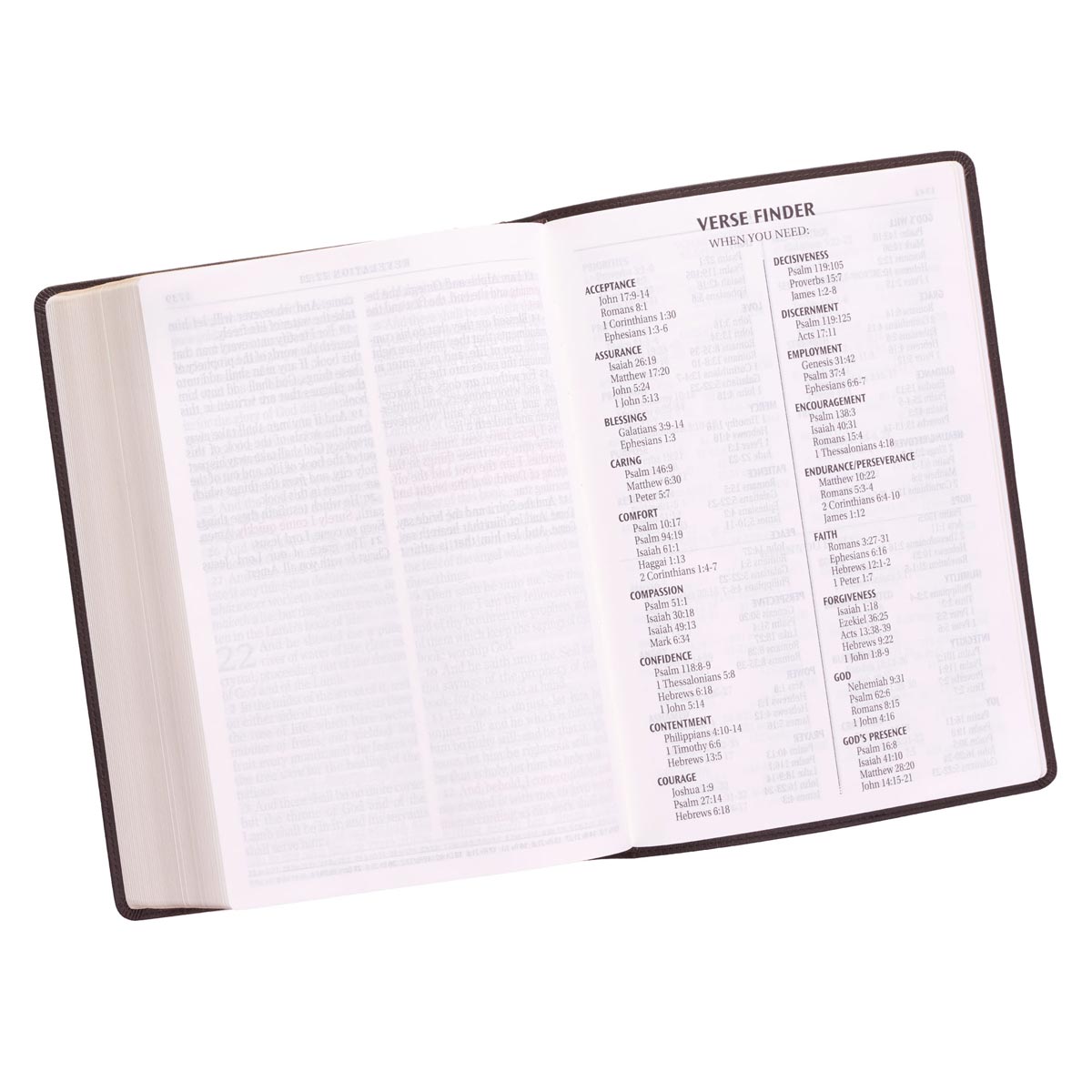 Dark Brown Faux Leather Super Giant Print King James Version Bible - The Christian Gift Company