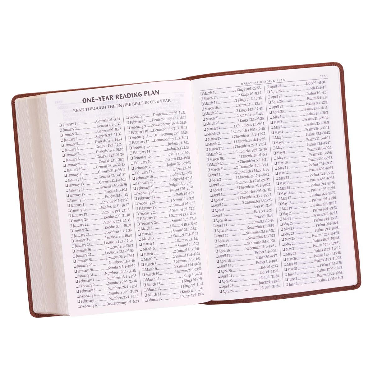 Saddle Tan Faux Leather Super Giant Print King James Version Bible - The Christian Gift Company