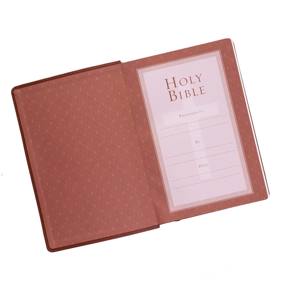 Saddle Tan Faux Leather Super Giant Print King James Version Bible - The Christian Gift Company