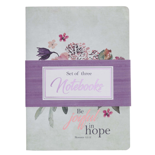 Be Joyful in Hope Large Notebook Set - Romans 12:12 - The Christian Gift Company