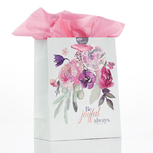 Rejoice Medium Gift Bag - The Christian Gift Company