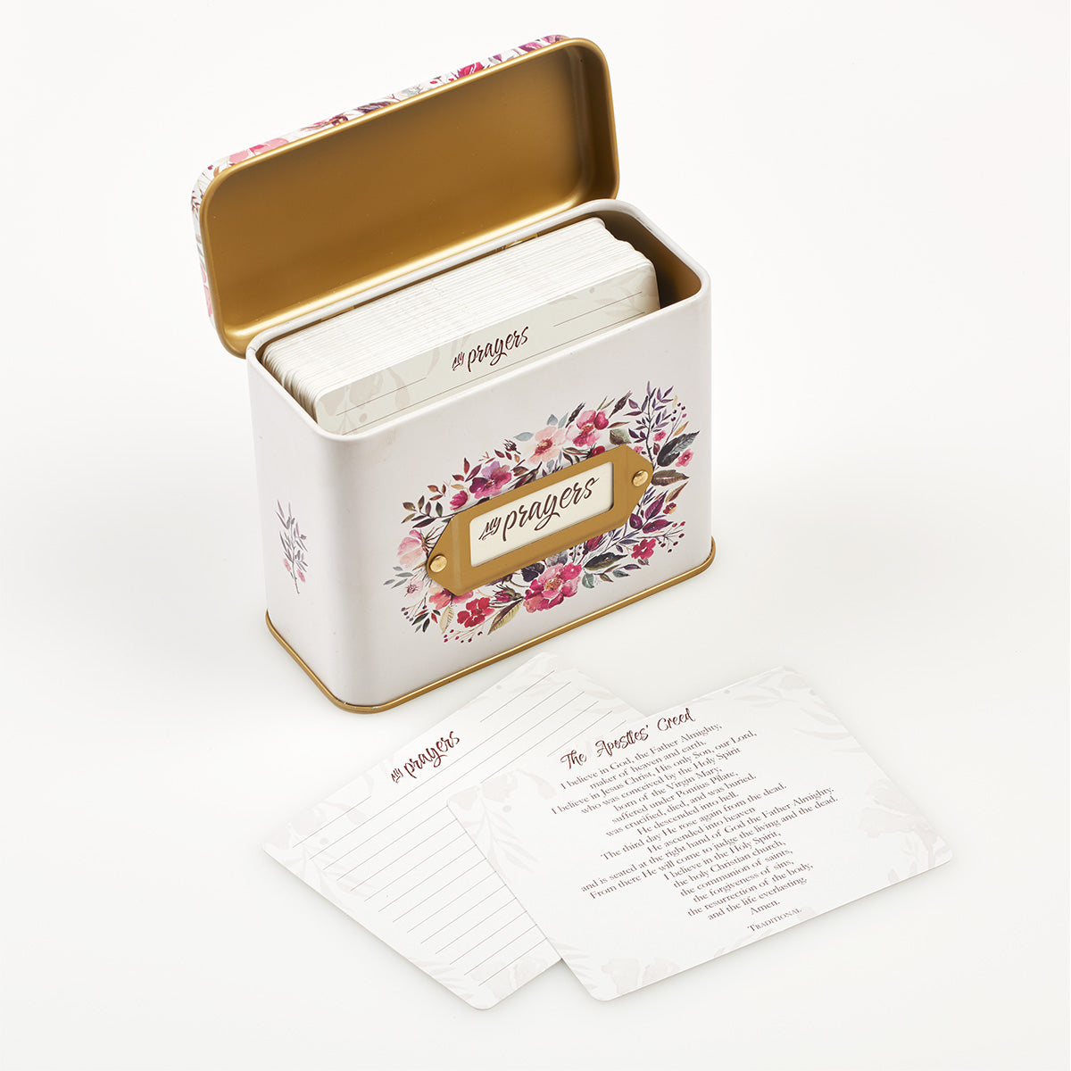 My Prayers Prayer Cards in a Tin - The Christian Gift Company
