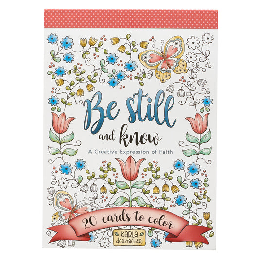 Be Still and Know Colouring Cards - The Christian Gift Company