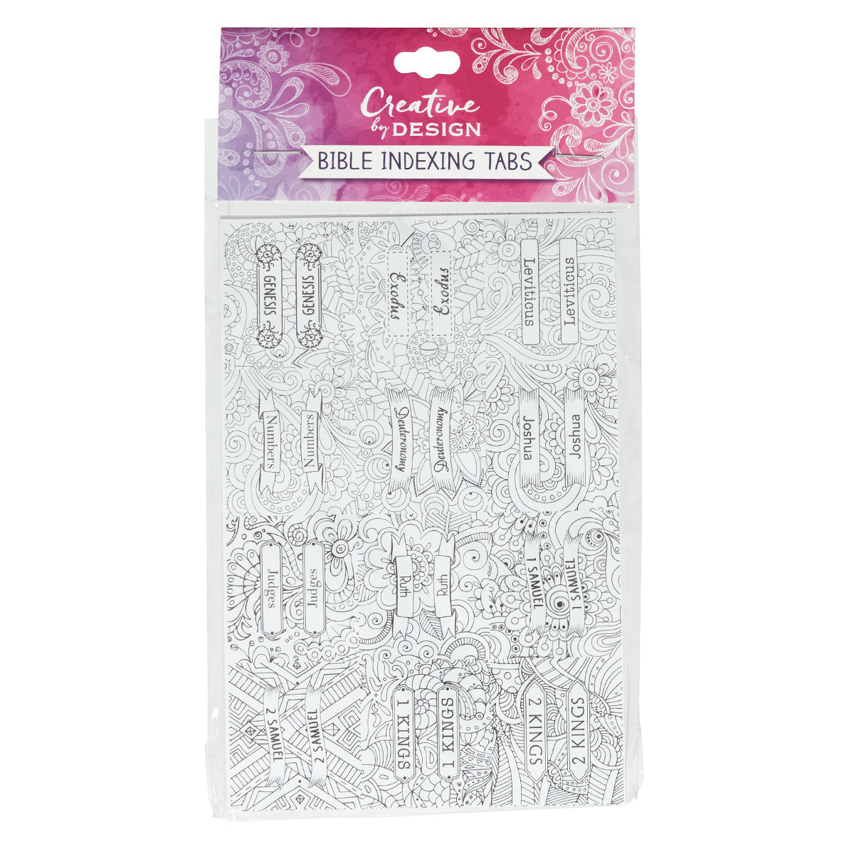 Peel and Stick Colouring Bible Index Tabs - The Christian Gift Company