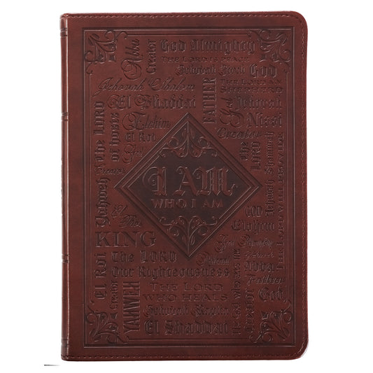 Strong & Courageous Classic Lux-leather Zip Journal - (leather