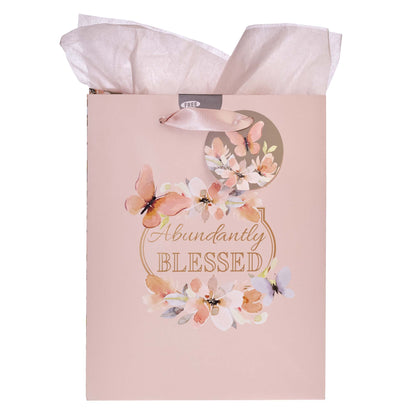 Abundantly Blessed Medium Gift Bag - Deuteronomy 7:13 - The Christian Gift Company