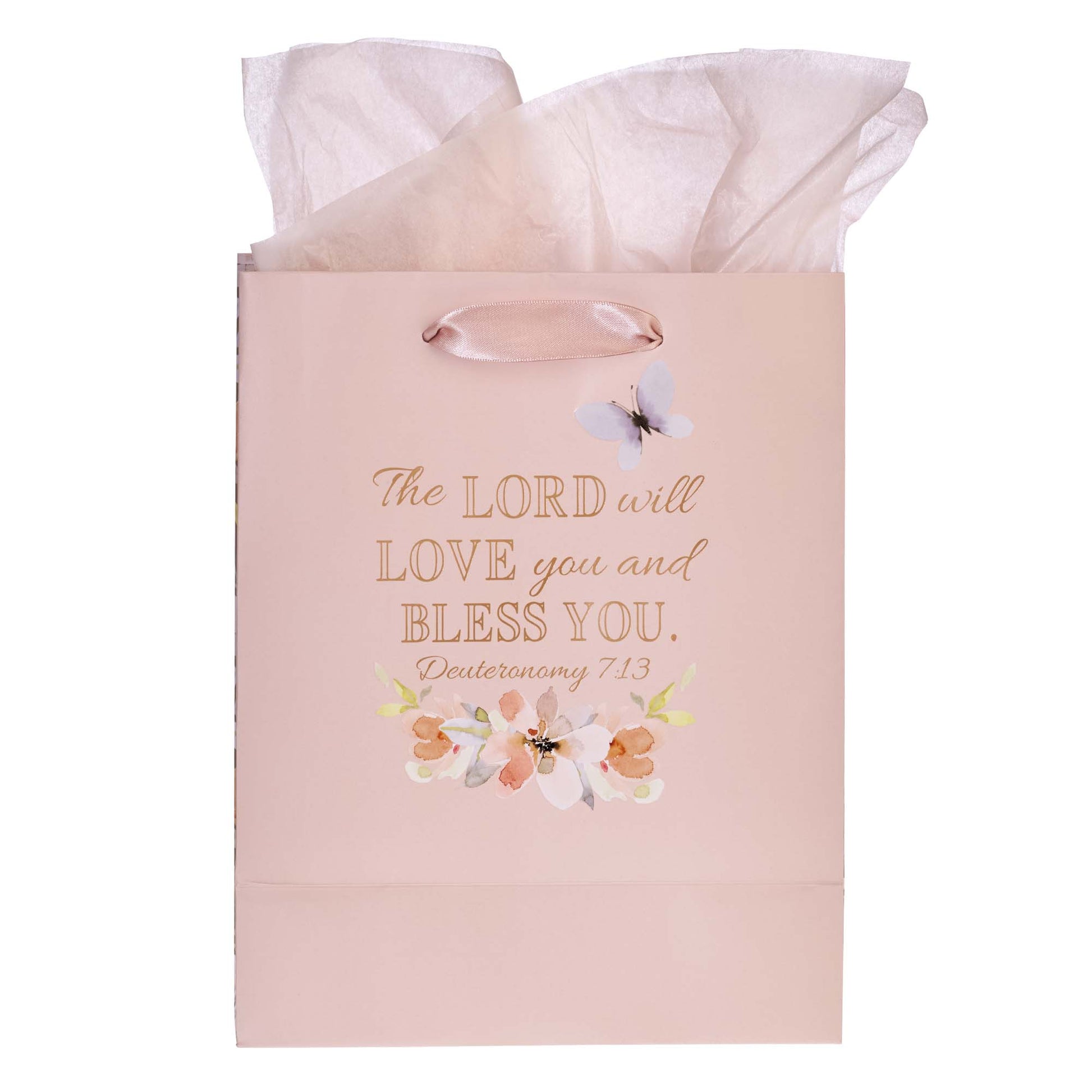 Abundantly Blessed Medium Gift Bag - Deuteronomy 7:13 - The Christian Gift Company