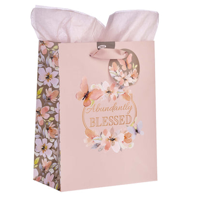 Abundantly Blessed Medium Gift Bag - Deuteronomy 7:13 - The Christian Gift Company