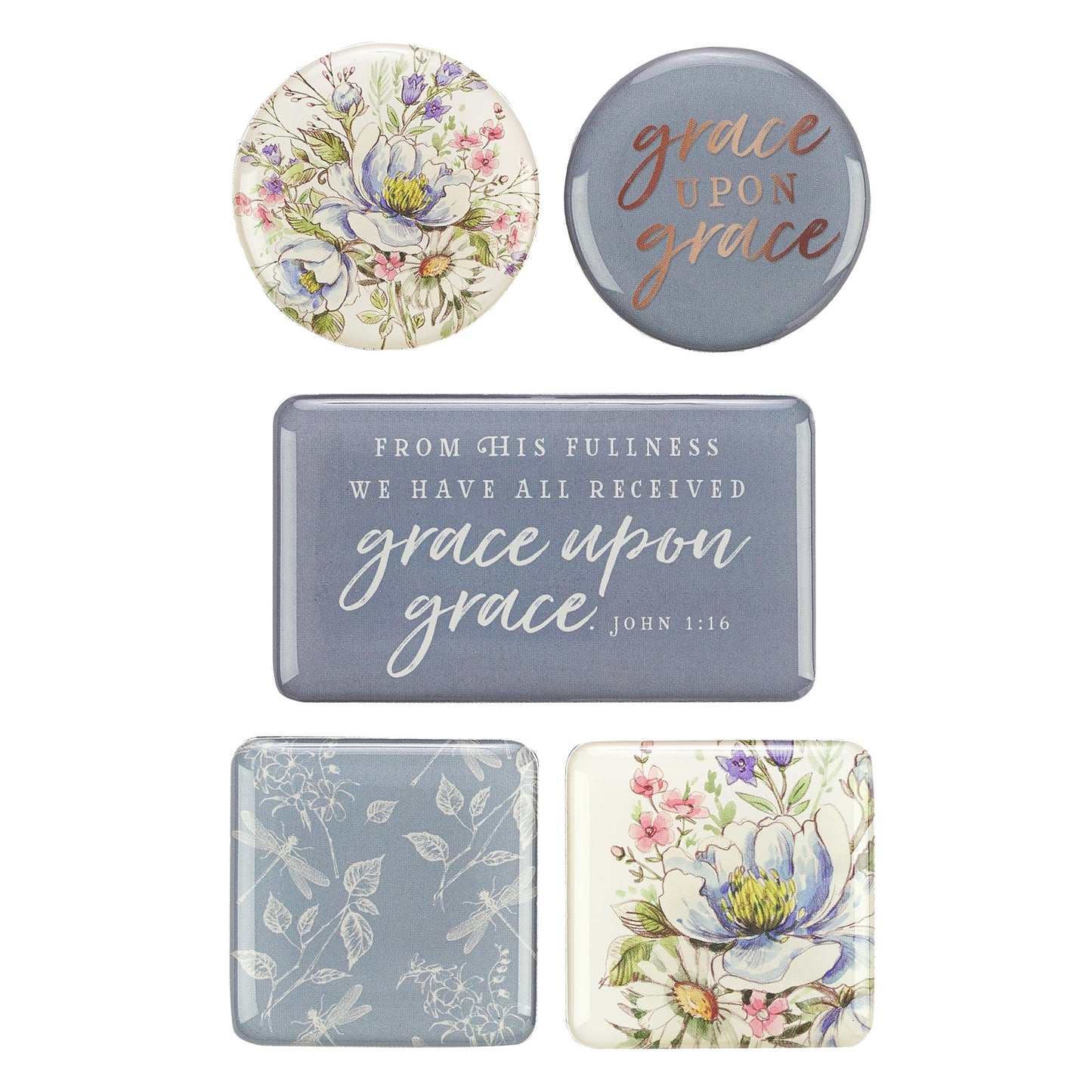 Grace Upon Grace Magnet Set - John 1:16 - The Christian Gift Company