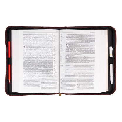 Names of God Brown Faux Leather Bible Cover - The Christian Gift Company