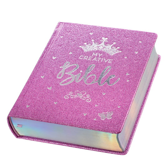 Purple Glitter My Creative Bible for Girls - an ESV Journaling Bible - The Christian Gift Company