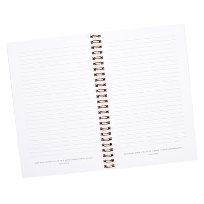 All Things Through Christ Wirebound Notebook - Philippians 4:13 - The Christian Gift Company