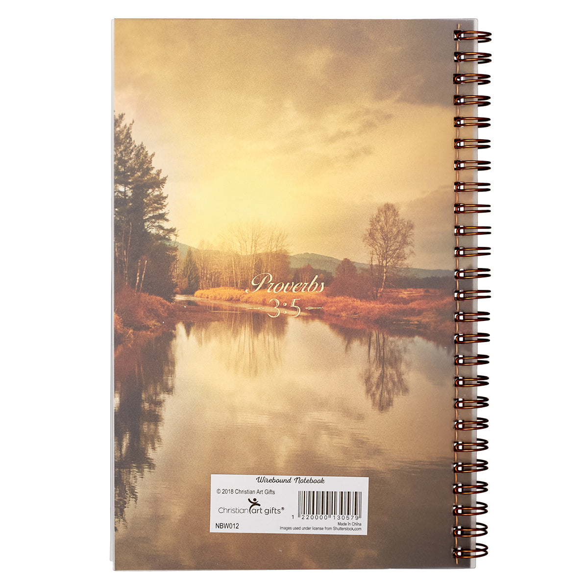 Trust in the Lord with All Your Heart Wirebound Notebook - Proverbs 3:5 - The Christian Gift Company