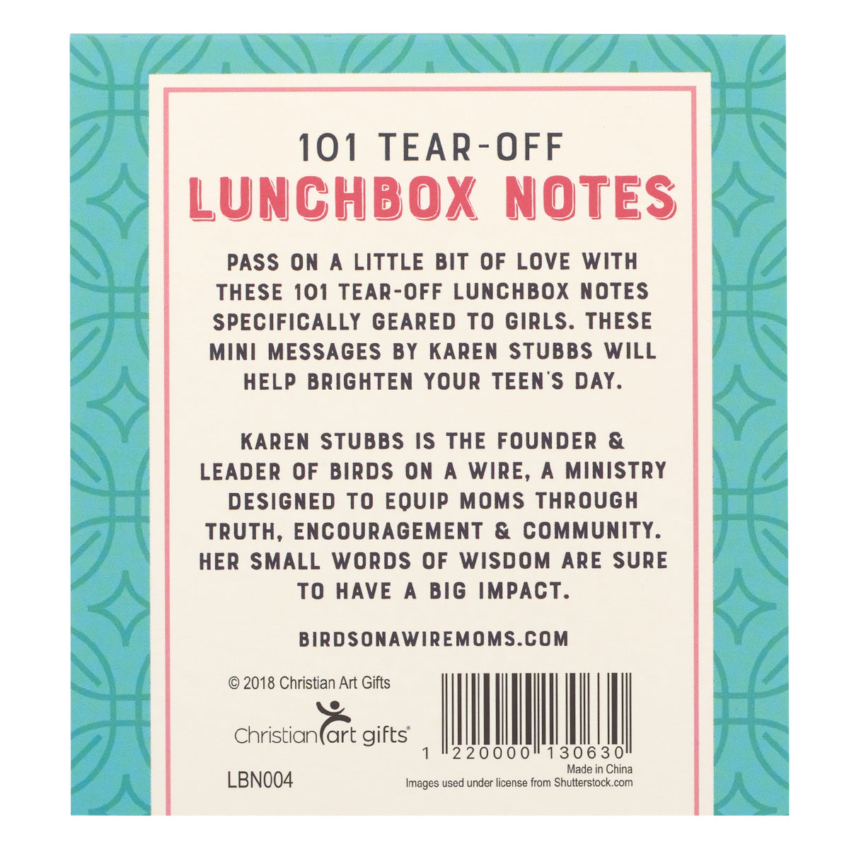 101 Lunchbox Notes For Girls - The Christian Gift Company