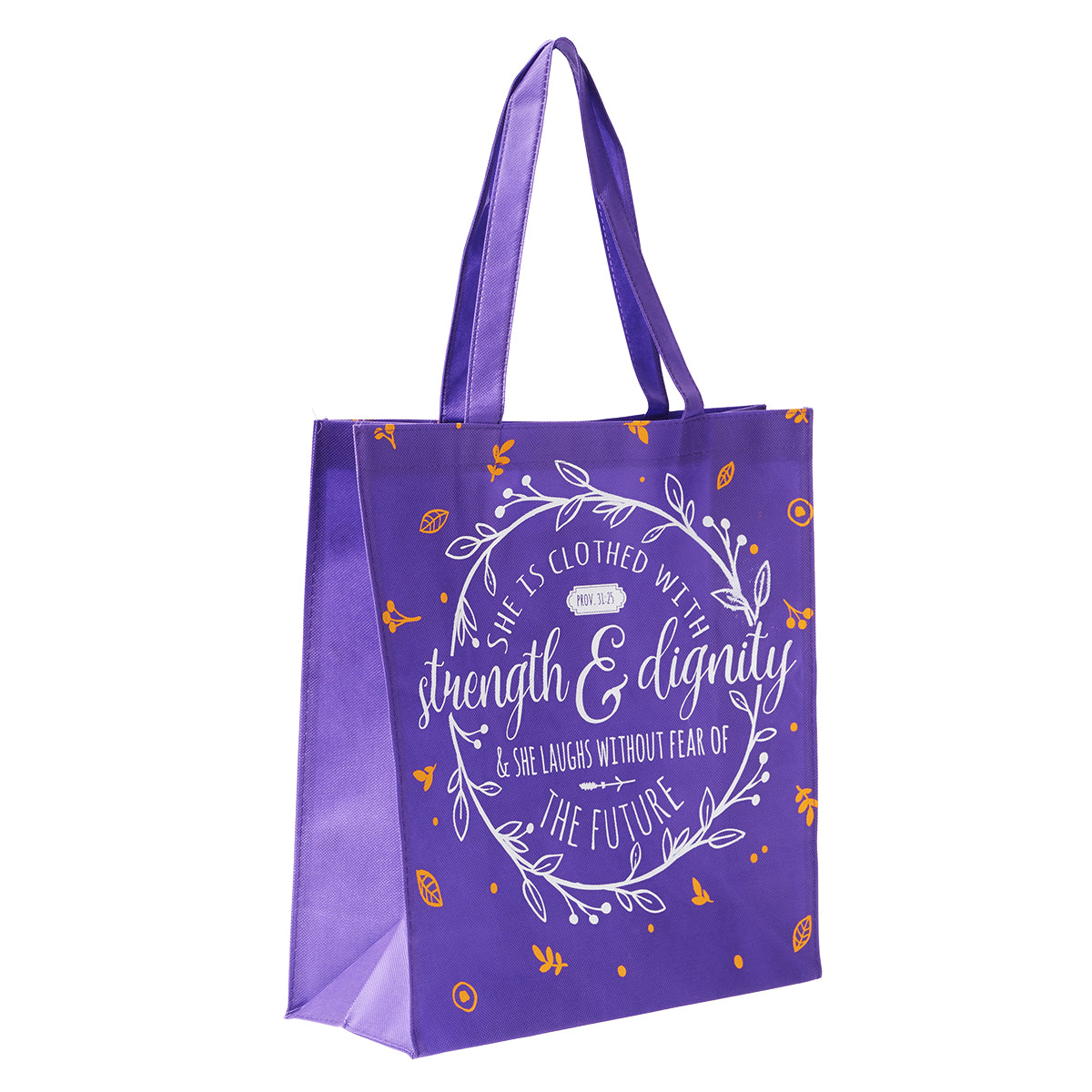 Strength and Dignity Tote Shopping Bag Proverbs 31 25