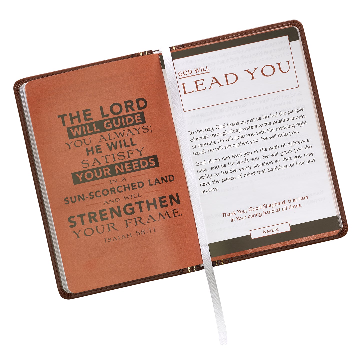 Promises from God for Every Man Two-tone Brown Faux Leather Promise Book - The Christian Gift Company