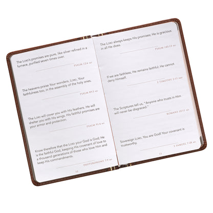 Promises from God for Every Man Two-tone Brown Faux Leather Promise Book - The Christian Gift Company