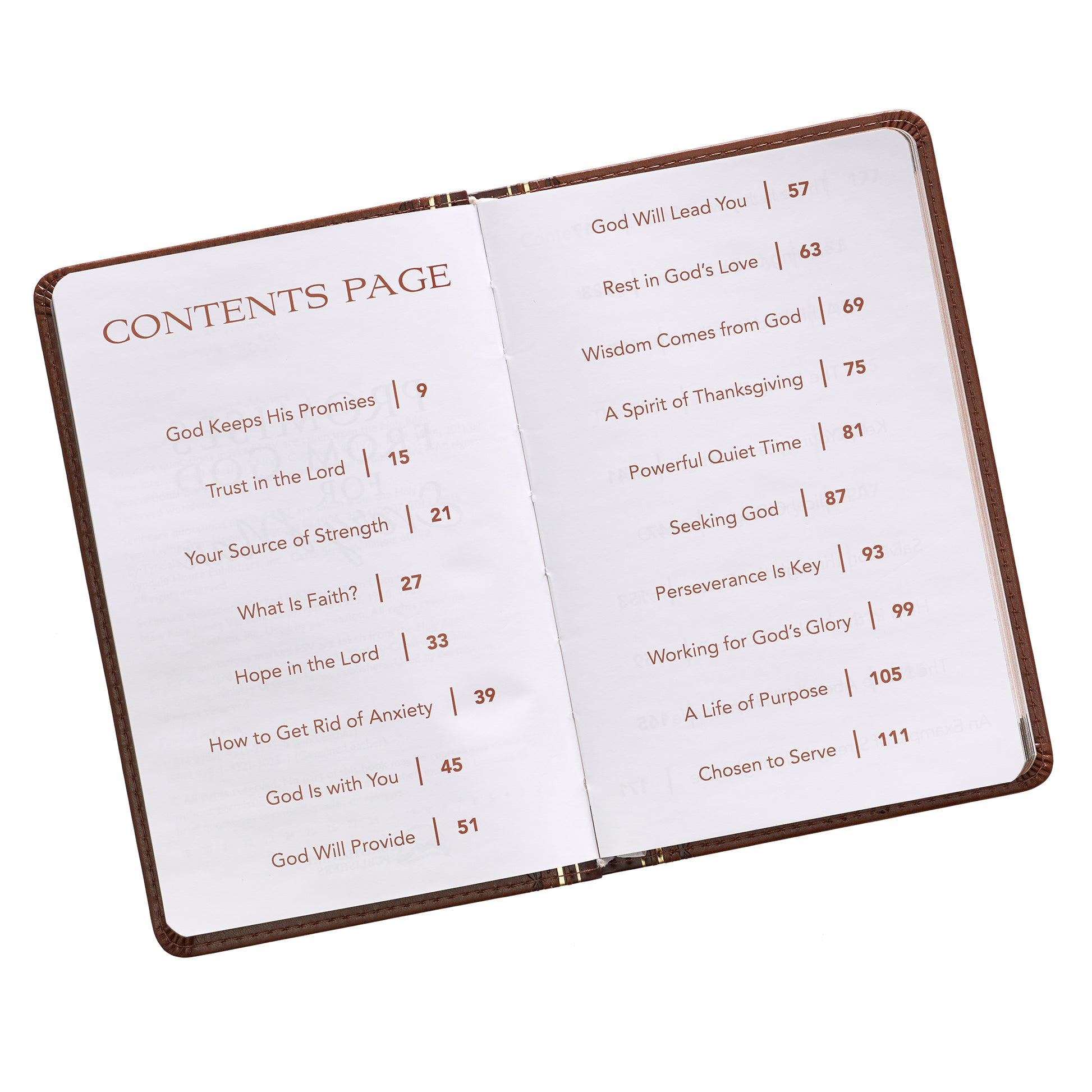 Promises from God for Every Man Two-tone Brown Faux Leather Promise Book - The Christian Gift Company