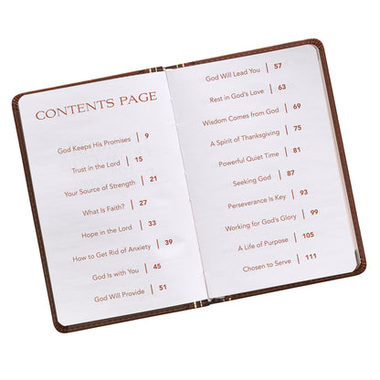 Promises from God for Every Man Two-tone Brown Faux Leather Promise Book - The Christian Gift Company