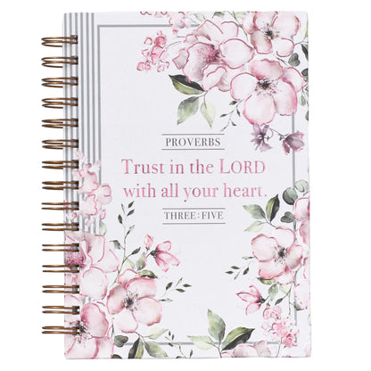Trust In The Lord Large Hardcover Wirebound Journal – Proverbs 3:5 - The Christian Gift Company