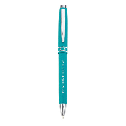 Trust In The Lord Teal Gift Pen – Proverbs 3:5 - The Christian Gift Company