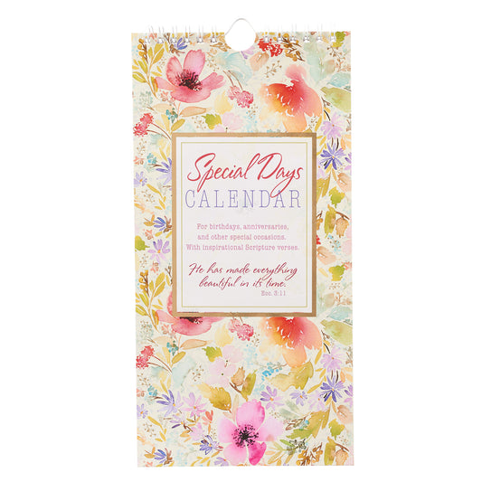 He Has Made Everything Beautiful Special Days Calendar - Ecclesiastes 3:11 - The Christian Gift Company