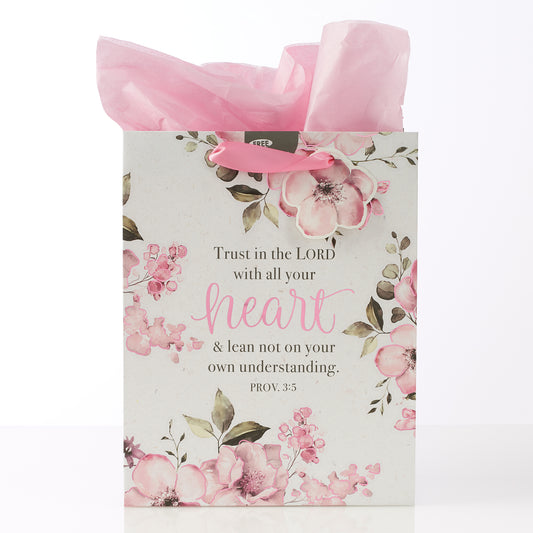 Trust in the Lord Medium Gift Bag – Proverbs 3:5 - The Christian Gift Company