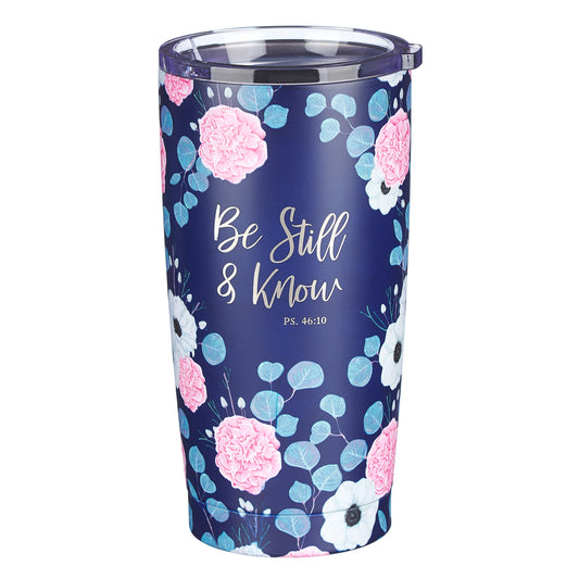 Be Still & Know Stainless Steel Mug - Psalm 46:10 - The Christian Gift Company