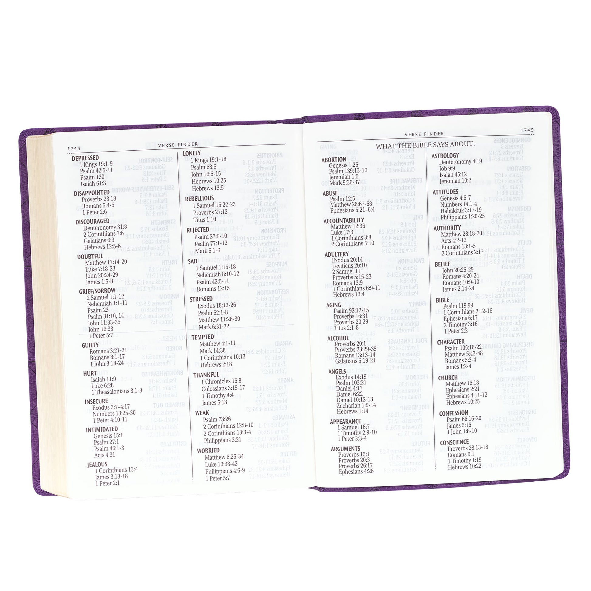 Purple Faux Leather Super Giant Print King James Version Bible - The Christian Gift Company